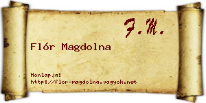 Flór Magdolna névjegykártya